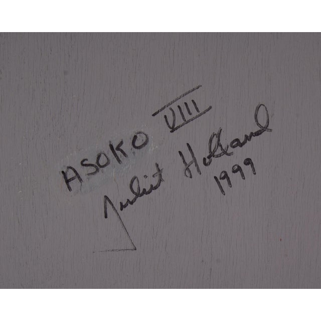 Brown 1999 “Asoko Viii” Mixed Media Assemblage by Juliet Holland For Sale - Image 8 of 8