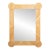 Pencil Reed Rattan Geometric Wall Mirror For Sale