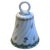 White Vintage Porcelain Hand Painted Table Bell For Sale - Image 8 of 8