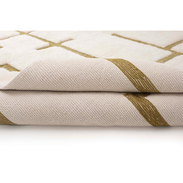 Hand-Knotted Wool Premium Rug by Azele Studio For Sale - Image 6 of 11