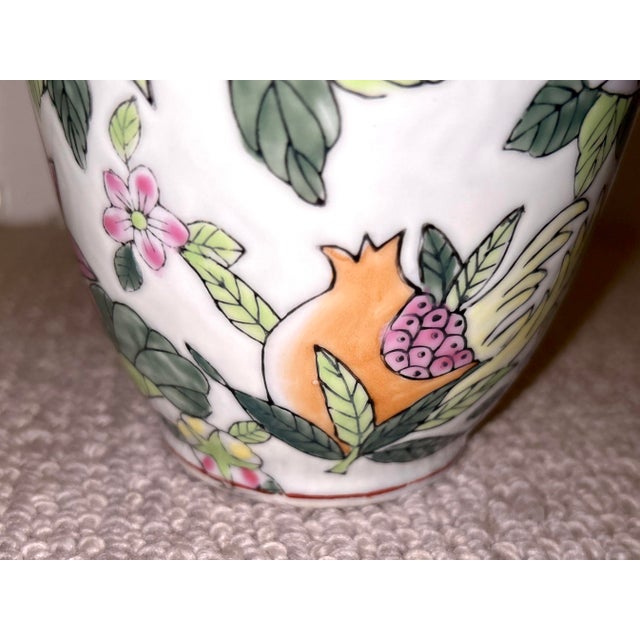 Hand Painted Chinese Vase For Sale - Image 9 of 11