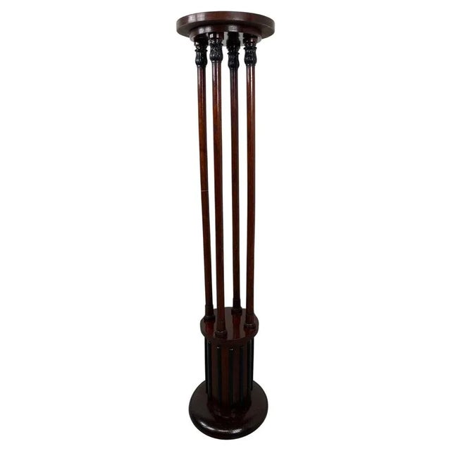 Wood Art Nouveau Plant Stand, 1920s For Sale - Image 7 of 7