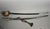 King's bodyguard saber, 1st model.Shagreen-covered handle with filigree. Gilt brass mount, four- branch guard and shell...