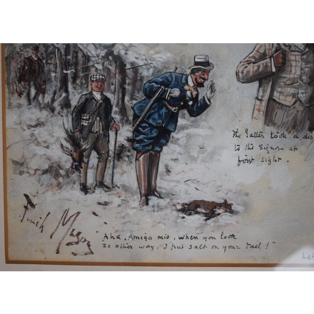 Late 19th Century Vignette Depicting Hunting Scenes Watercolour by George Finch Mason For Sale - Image 5 of 9