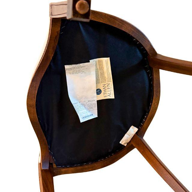 1990s Ethan Allen, Hepplewhite-Style Spider Back Armchair For Sale - Image 10 of 18