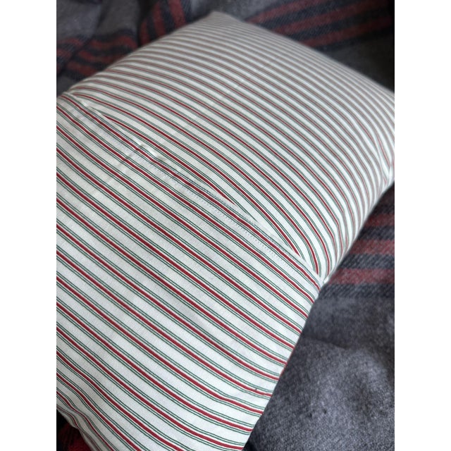 Virginia Vintage Pennant on New Woven Fabric Throw Pillow For Sale - Image 4 of 4