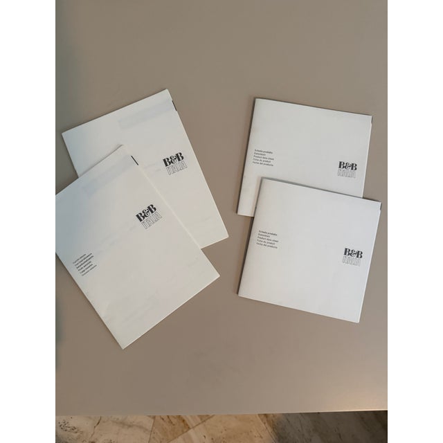 White Dado B&b Italia Contemporary Bedside Table in White Gloss With Tan Satin Trim For Sale - Image 8 of 8