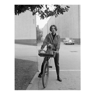 Audrey Hepburn & Her Pet Dog Famous on Paramount Studios Back Lot 1957 For Sale