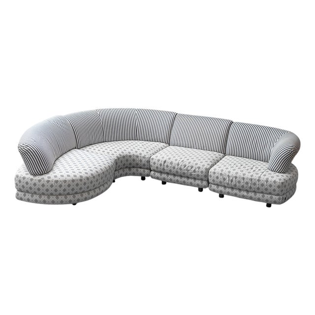 Modular Sofa in Fabric from Busnelli Italia, 1970s, Set of 4 For Sale