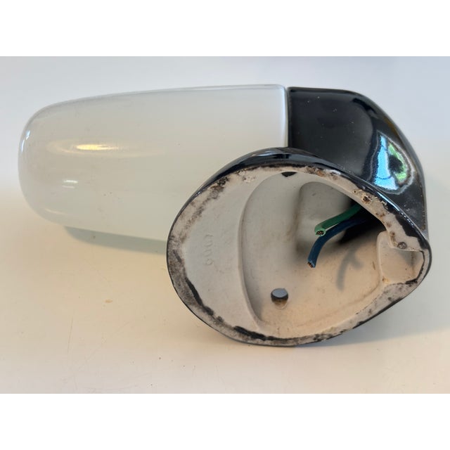 Mid-Century Modern Ceramic Model 6067 3 Sconces by Wilhelm Wagenfeld for Lindner, 1950s, Set of 3 For Sale - Image 3 of 14