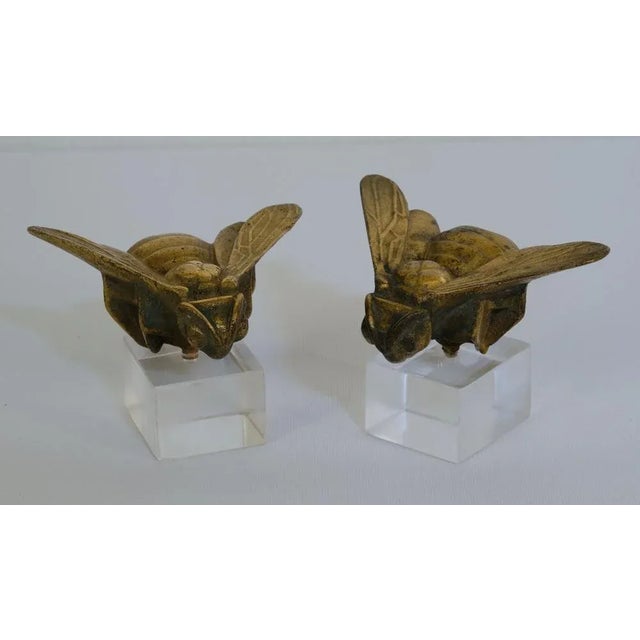 Serafini, Bronze Bees, 1950s, Bronze, Set of 2 For Sale - Image 4 of 10