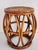 Boho Chic Vintage Bamboo & Rattan Drum Stool For Sale - Image 3 of 11