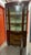 Beautiful two-piece bow front curio cabinet from Germany. Upper cabinet features decorative molding and original glass...