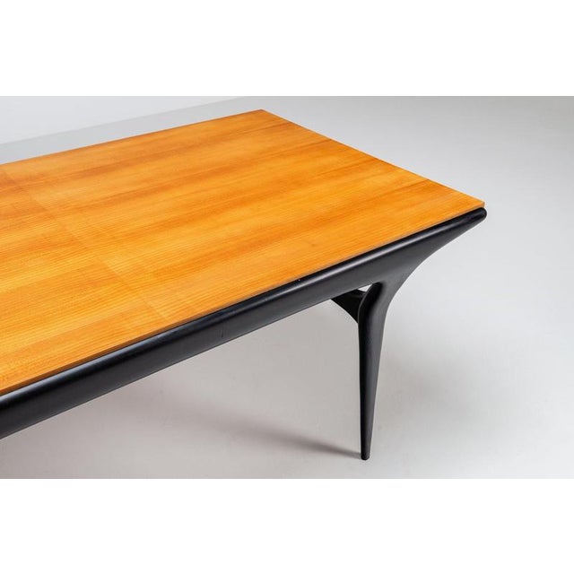T4 Dining Table in Beech by Alfred Hendrickx for Belform, Belgium, 1958 For Sale - Image 10 of 18