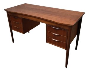 Mid-Century Modern Teak Desk, Denmark, 1970