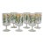 Vintage Neiman Marcus “Weed & Wildflower” Botanical Stem Glasses - Set of 6 For Sale