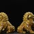 Traditional Pair of Gilt Cloisonne Enameled Guardian Lions – 7.5" Foo Dogs With Floral Motifs For Sale - Image 3 of 9
