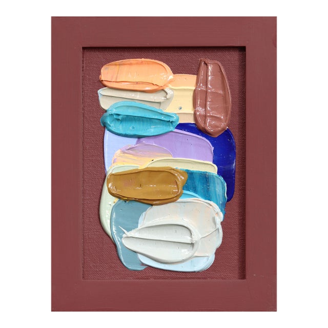 A Beautiful Story - Original Impasto Textural Thick Paint Abstract Painting by Shiri Phillips For Sale