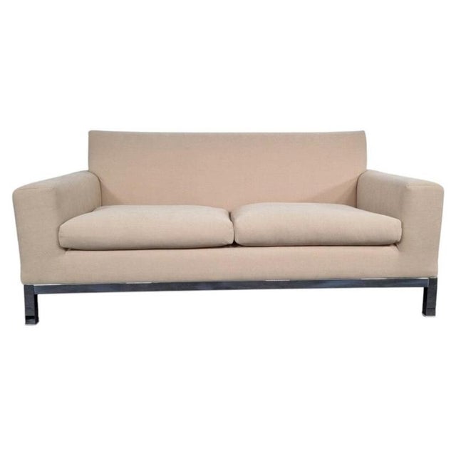 2000 - 2009 Sofa in Cream Chenille from Minotti For Sale - Image 5 of 7