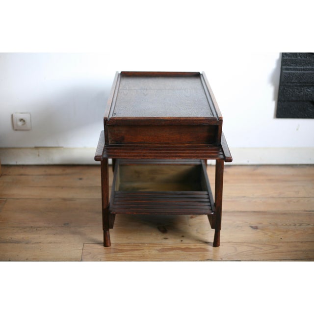 Wood Vintage Side Table by André Paccard, 1950s For Sale - Image 7 of 17