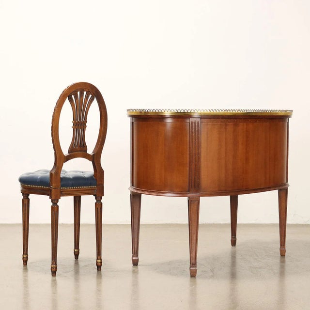 Bean-Shaped Desk with Chair, Set of 2 For Sale - Image 11 of 13