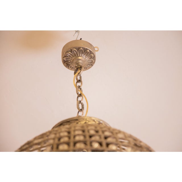 Glass French Sphere Chandelier Emperor Style, 1970s For Sale - Image 7 of 8