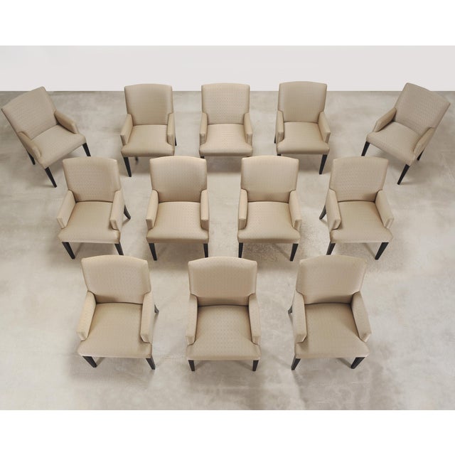 A. Rudin Set of Twelve A. Rudin No. 442 Upholstered Dining Armchairs For Sale - Image 4 of 18