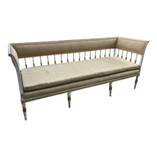 18th Century Gustavian Banquette, Daybed /Sofa in the Manor of Emerson Bailey For Sale