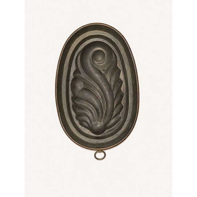 Large Vintage Copper Jelly Mold Oval Fruit Relief Wall Decor French Country Kitchen 11.75" For Sale In New York - Image 6 of 6
