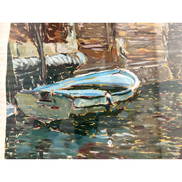 Marco Sassone "Venice Canal" Signed Limited Edition Serigraph, Gallery Framed, 1988 For Sale - Image 10 of 16