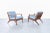 Mid-Century Modern Danish Modern Walnut Lounge Chairs After Ib Kofod Larsen For Sale - Image 3 of 12