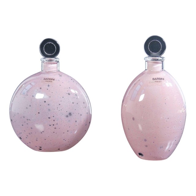 Blown Glass Vases by A. Barbini, Set of 2 For Sale