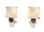 Elegant estate 14K white gold earrings featuring rose quartz, heart-shaped rhodolite garnet, and sparkling diamonds for a...
