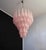 Metal Pink Murano Glass Drop Chandelier, 1980s For Sale - Image 7 of 16