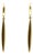 Vintage 18k Gold Tiffany & Co. Feather Drop Earrings, Pair For Sale