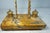 Antique French Siena Marble Bronze Dual Dolphin Empire Statue Desk Inkwell Stand For Sale - Image 11 of 14