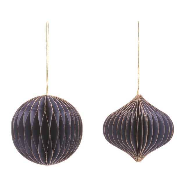 Add lightweight charm to your holiday décor with this Paper Ornament Set of 12. Featuring a classic round shape, these...