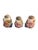 19th/20th Century Chinese Tobacco Leaf Porcelain Monkeys; Three: Speak, Hear, or See No Evil; multicolored and featured in...
