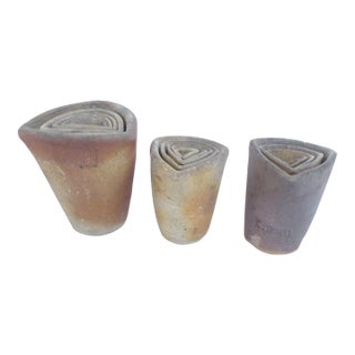 19th Century Ceramic Crucibles - Set of 3 For Sale
