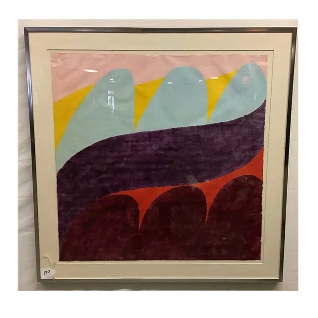 1970s 1970s Original Signed Carol Summers "Esperanza " Woodcut Framed For Sale - Image 5 of 16