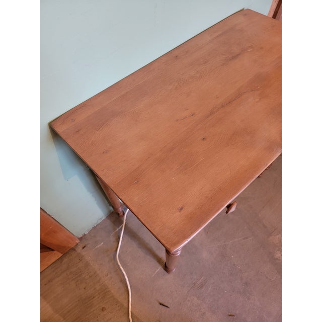 Antique Pine Table With Drawer From England - Circa 1850 We found this nice table in Devon. Small tables are hard to find...