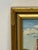 Wood Golden Gate Bridge Oil Painting San Francisco California Miniature Coastal Landscape c.1980 Signed by Jean Bowler For Sale - Image 7 of 18