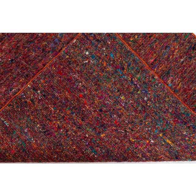 Textile Modern Sari Silk Runner Fragment by Doris Leslie Blau For Sale - Image 7 of 7