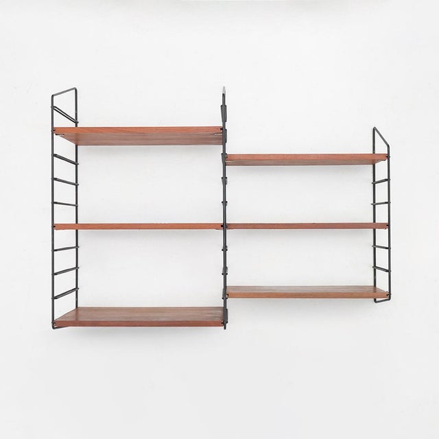 Vintage Wall-Mounted Bookcase, 1960s For Sale - Image 6 of 14