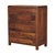 Contemporary Chestnut-Finish Mango Wood 3-Drawer Dresser For Sale - Image 3 of 8