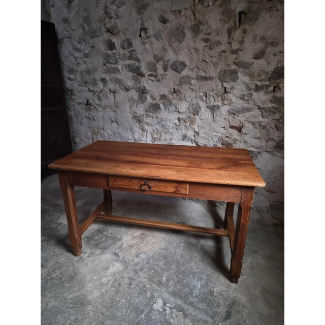 Antique French Farmhouse Table in Cherry, 1750s For Sale - Image 18 of 18
