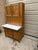 Antique 2 Part Solid Oak Hoosier Cabinet For Sale - Image 9 of 12