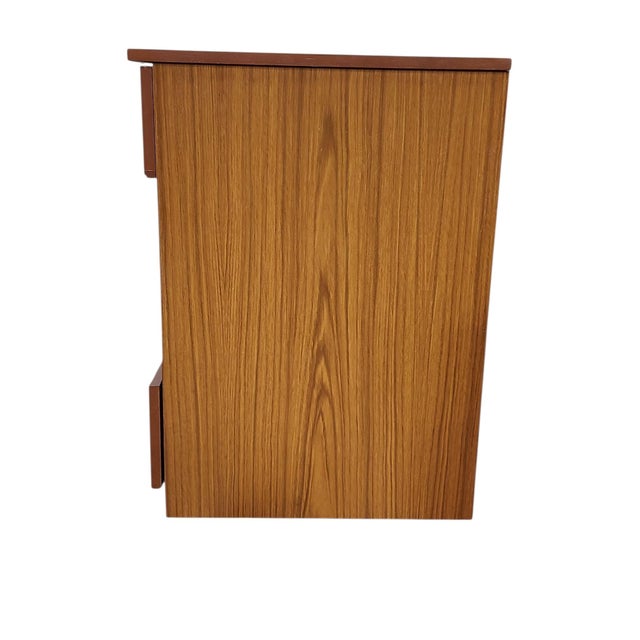 1960s 1960s Mid Century Modern Schreiber Wheeled Teak Bedside Table For Sale - Image 5 of 8