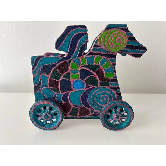Abstract Metal Sculpture by Sandra Berry Hover Toy Theater Series, 1982 For Sale - Image 3 of 10