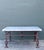 Vintage Patinated Wrought Iron Marble Coffee Table For Sale - Image 4 of 12